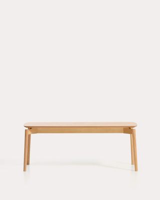 Banco Evera de chapa de roble con acabado en tono natural 122 cm