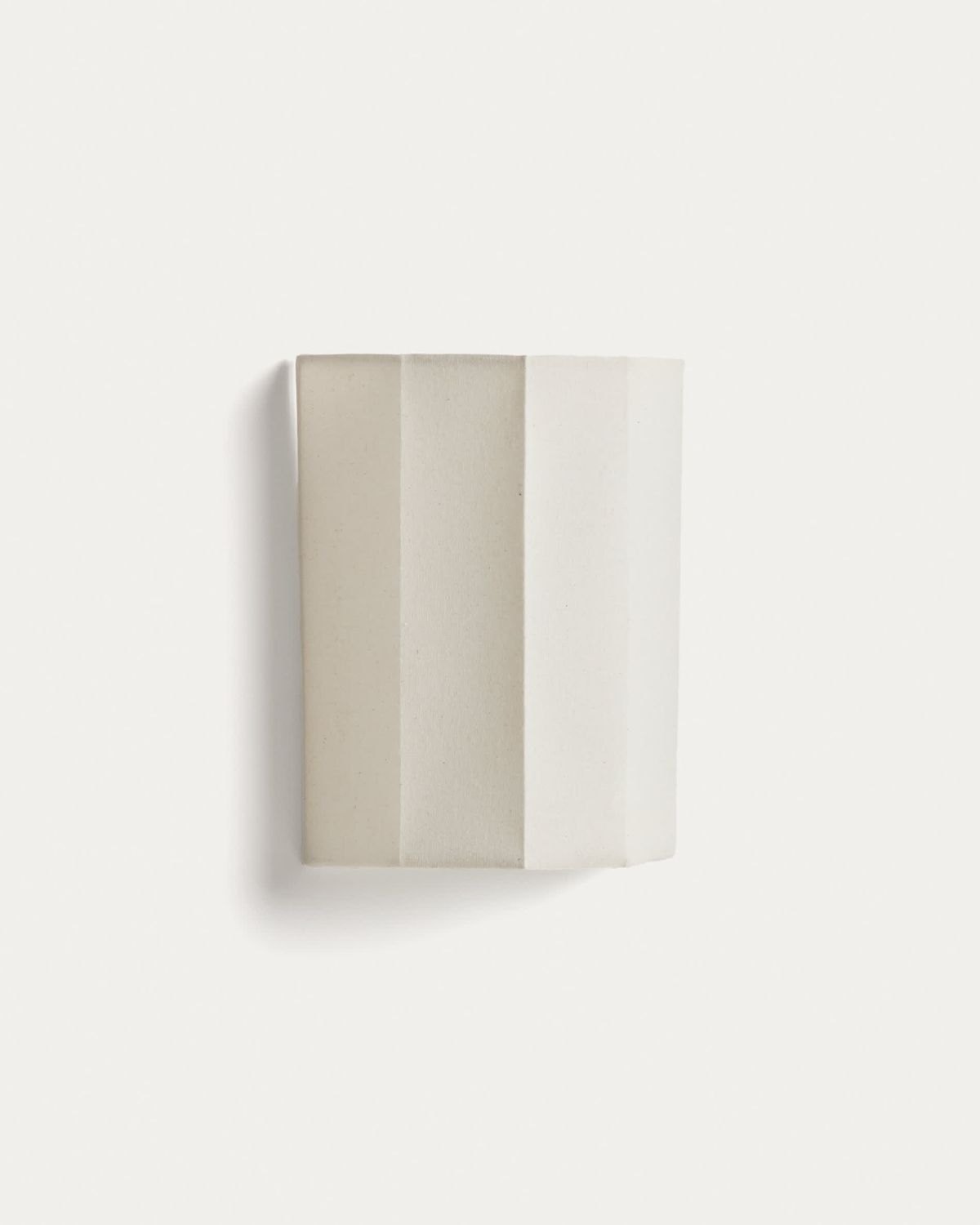 Aplique de pared Lumeni de madera de caucho y lino beige 20 cm