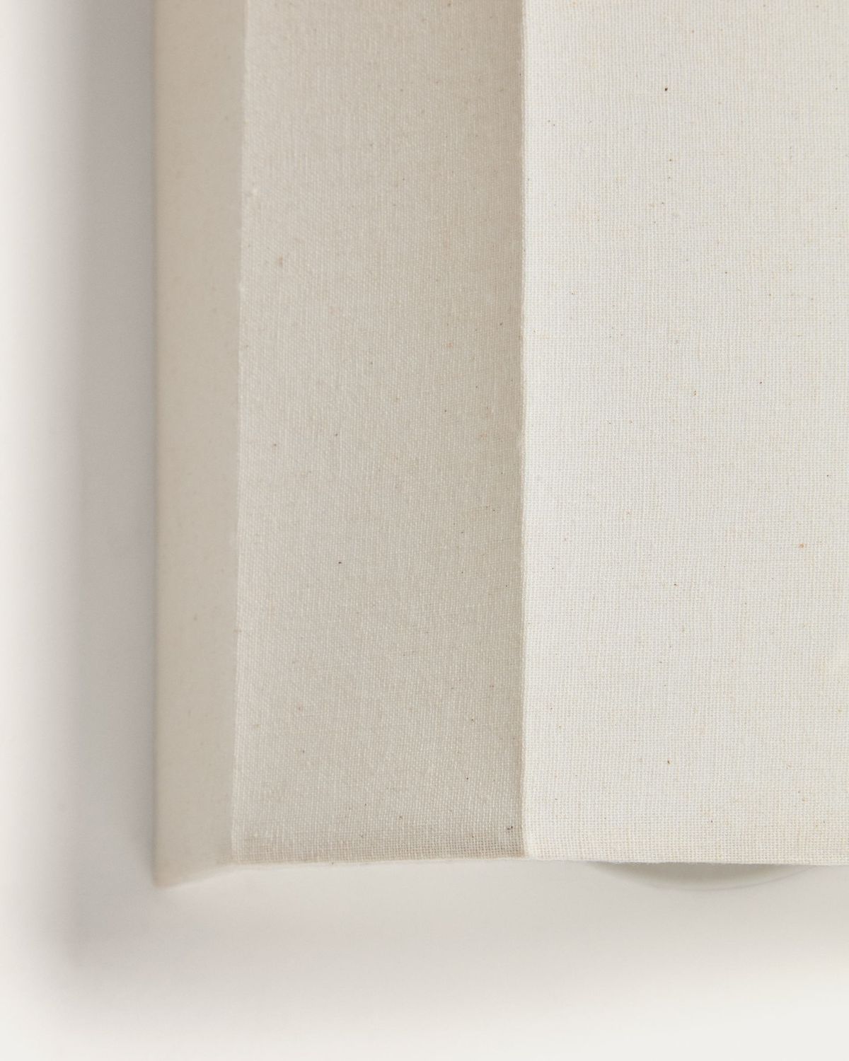 Aplique de pared Lumeni de madera de caucho y lino beige 20 cm