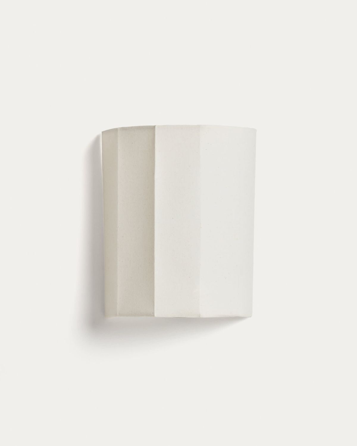 Aplique de pared Lumeni de madera de caucho y lino beige 20 cm
