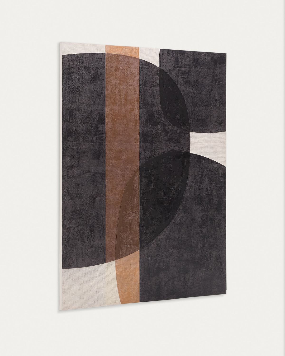 Lienzo abstracto Tonol marrón 180 x 140 cm