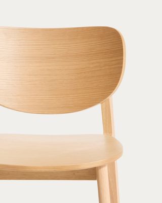 Taburete Ludara de chapa de roble 65 cm