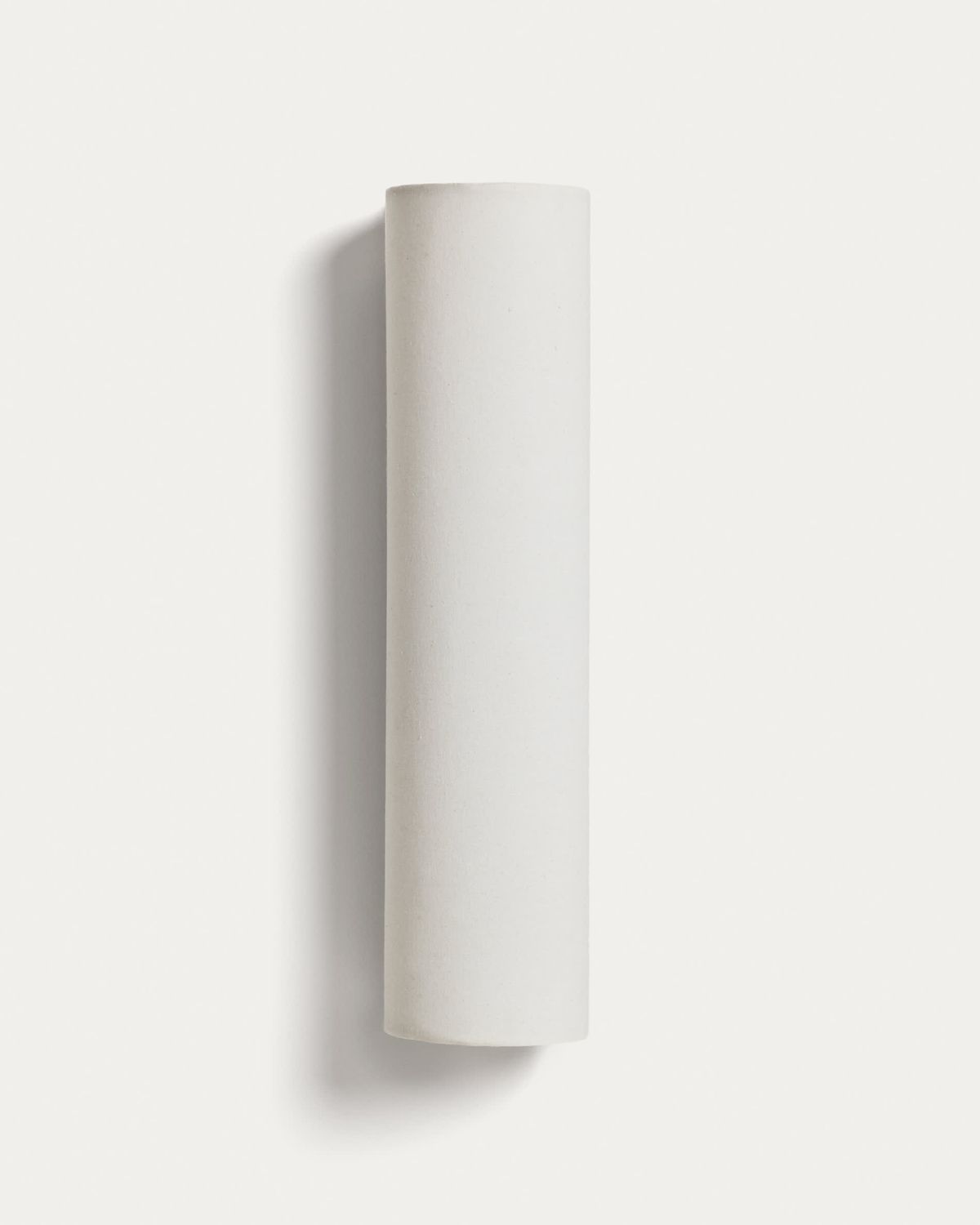 Aplique de pared Umbran de madera de caucho marrón claro y lino beige