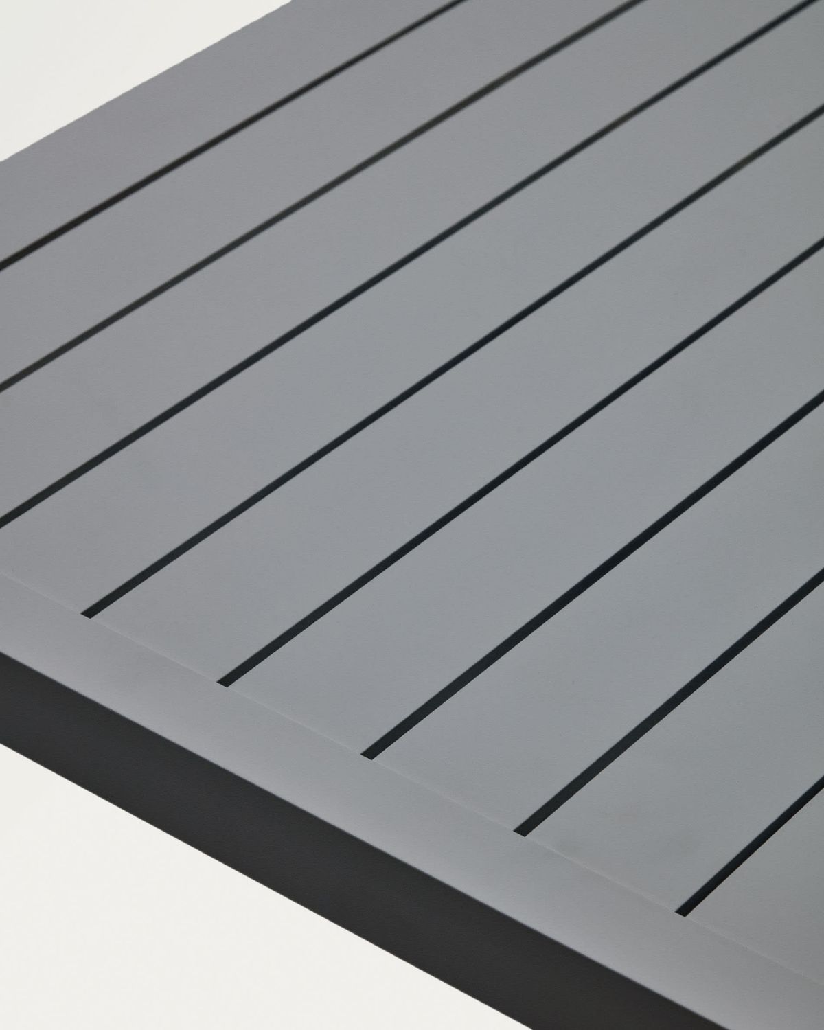 Mesa de exterior Culip de aluminio con acabado gris 180 x 90 cm