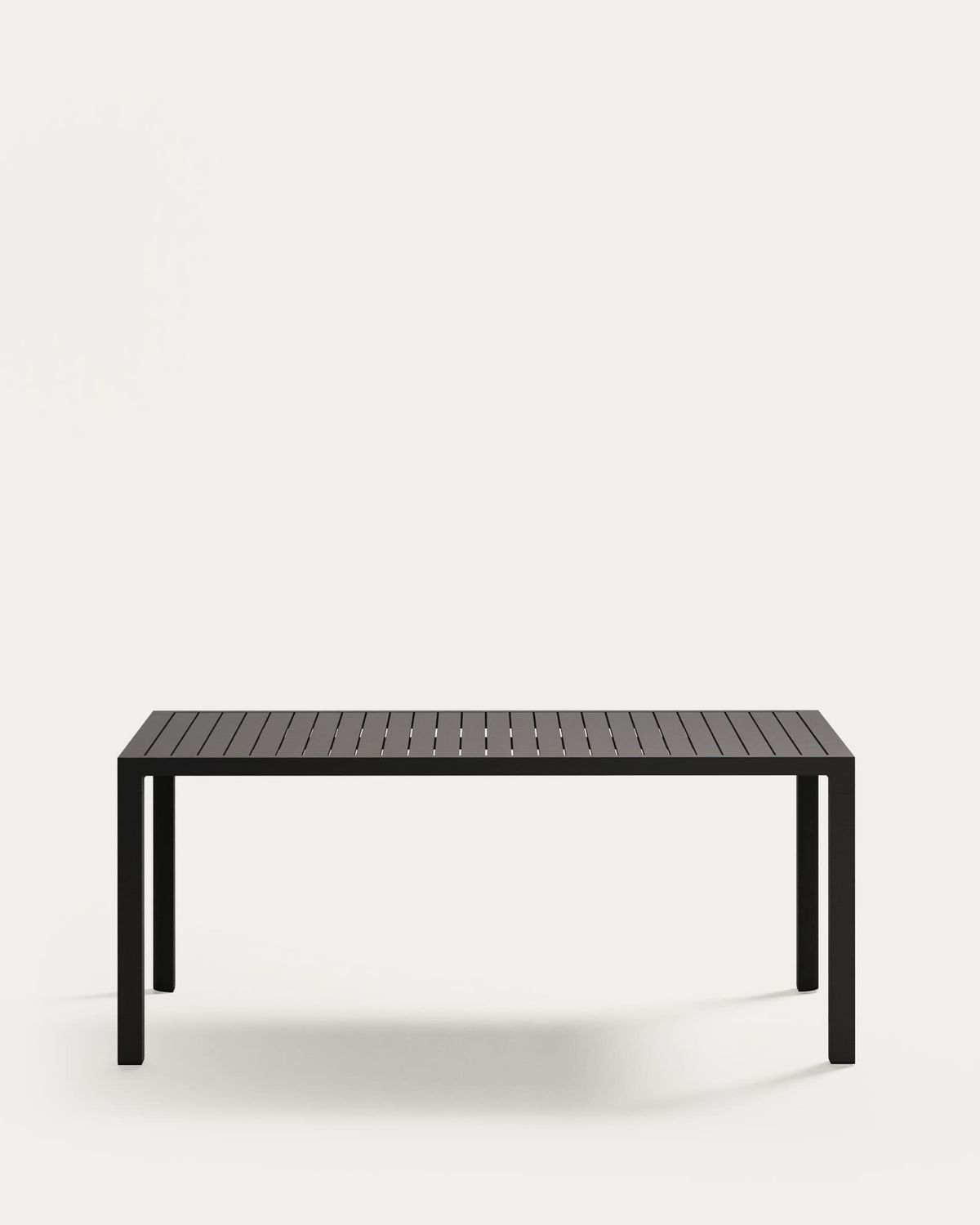 Mesa de exterior Culip de aluminio con acabado gris 180 x 90 cm