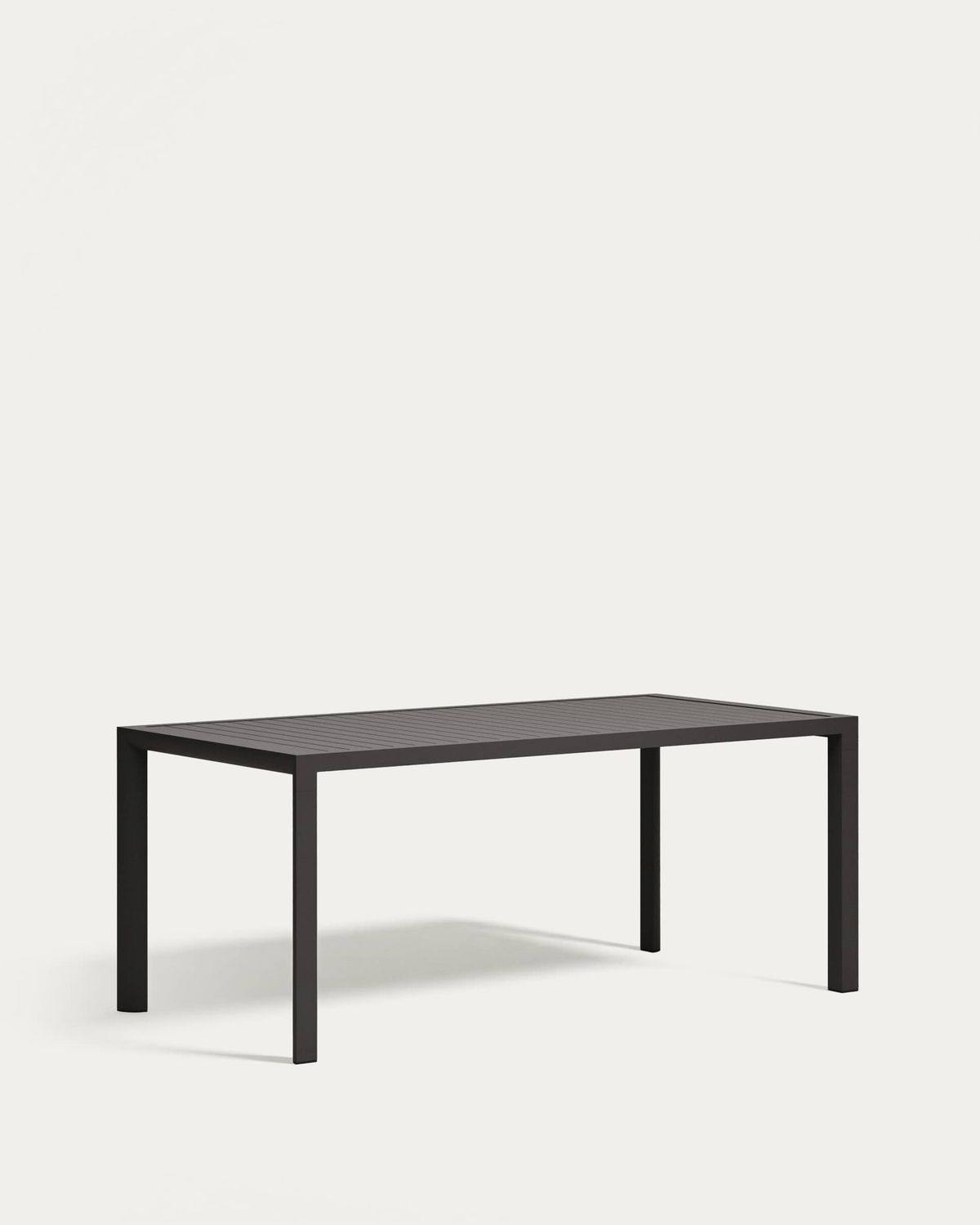 Mesa de exterior Culip de aluminio con acabado gris 180 x 90 cm