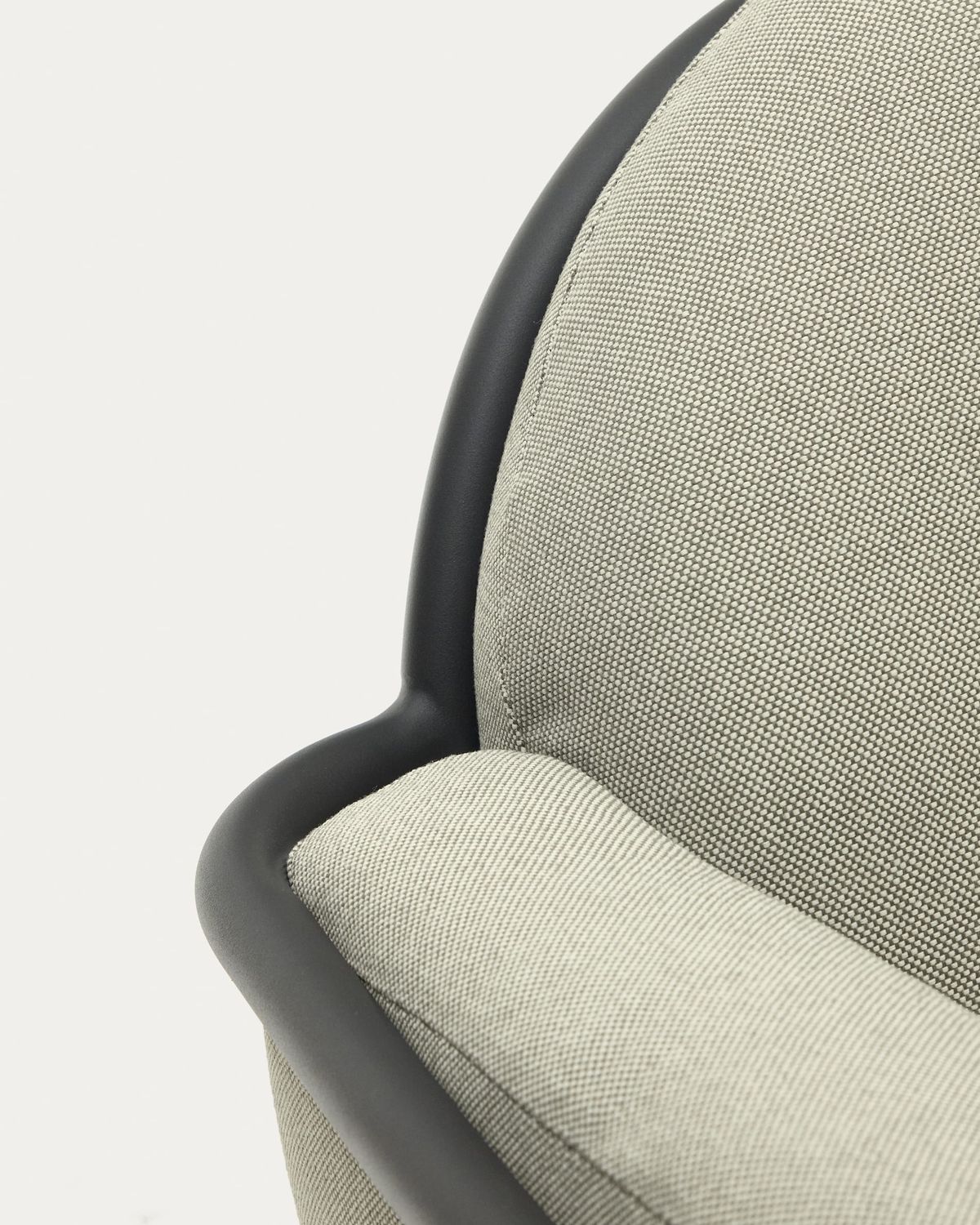 Sofá de exterior Joncols 2 plazas de aluminio con acabado pintado gris y cojines beige 164 cm