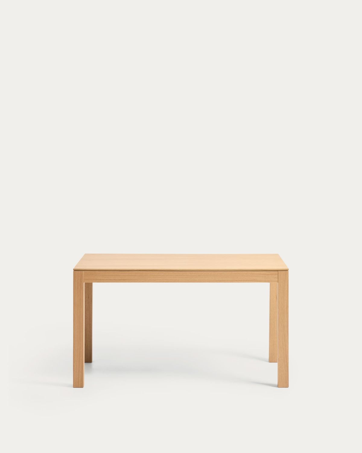 Mesa extensible Narevi en chapa de roble con acabado natural 170 (230) x 80 cm