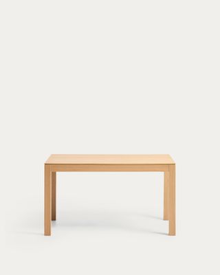 Mesa extensible Narevi en chapa de roble con acabado natural 170 (230) x 80 cm