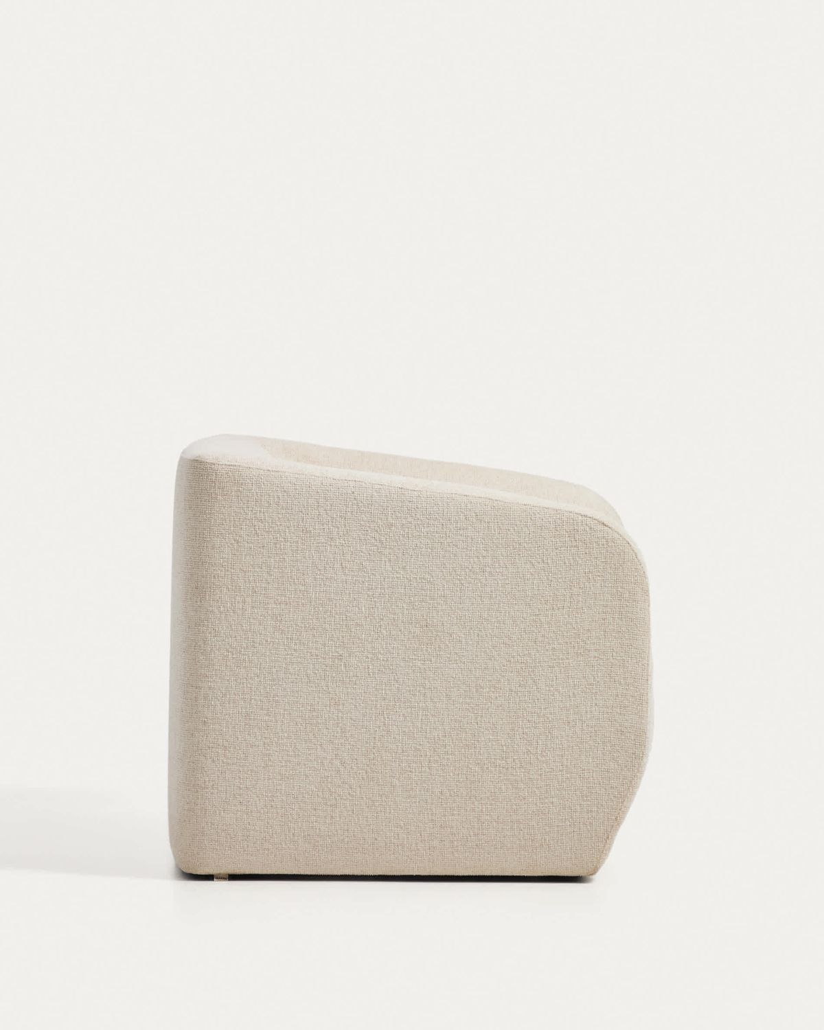 Butaca Milare de chenilla beige 83 cm FSC 100%