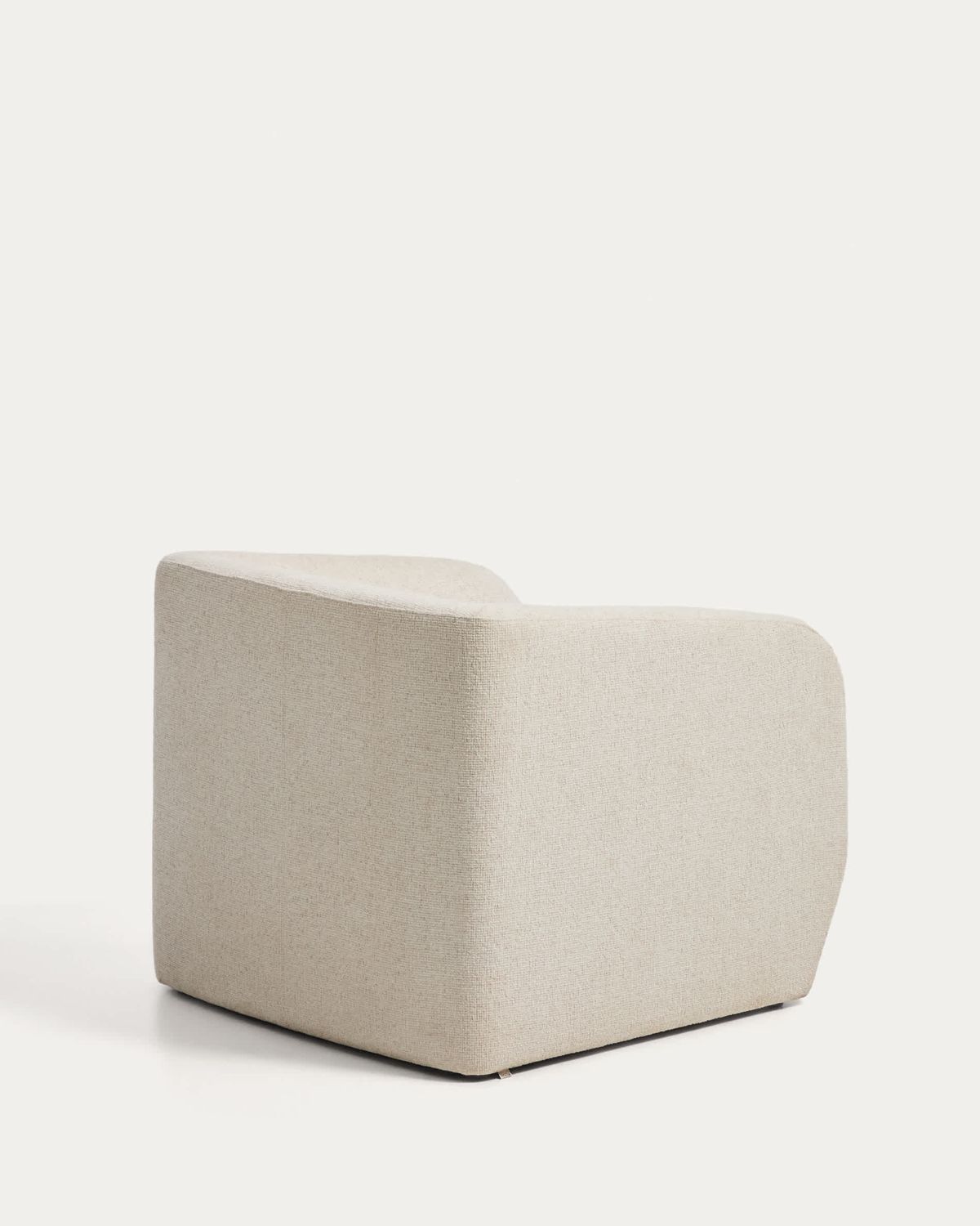 Butaca Milare de chenilla beige 83 cm FSC 100%