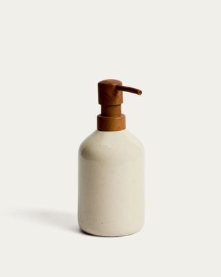 Dispensador de jabón Noris de gres esmaltado crudo Dispensador de jabón Noris de gres esmaltado crudo
