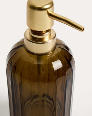 Dispensador de jabón Anetan de vidrio verde