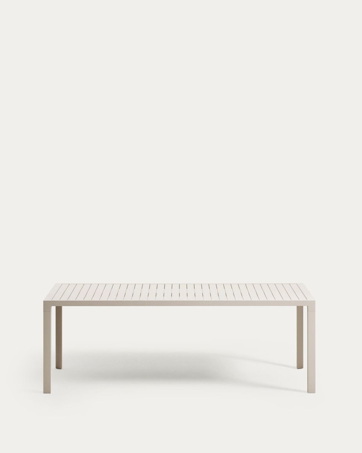 Mesa de exterior Culip de aluminio con acabado blanco 220 x 100 cm