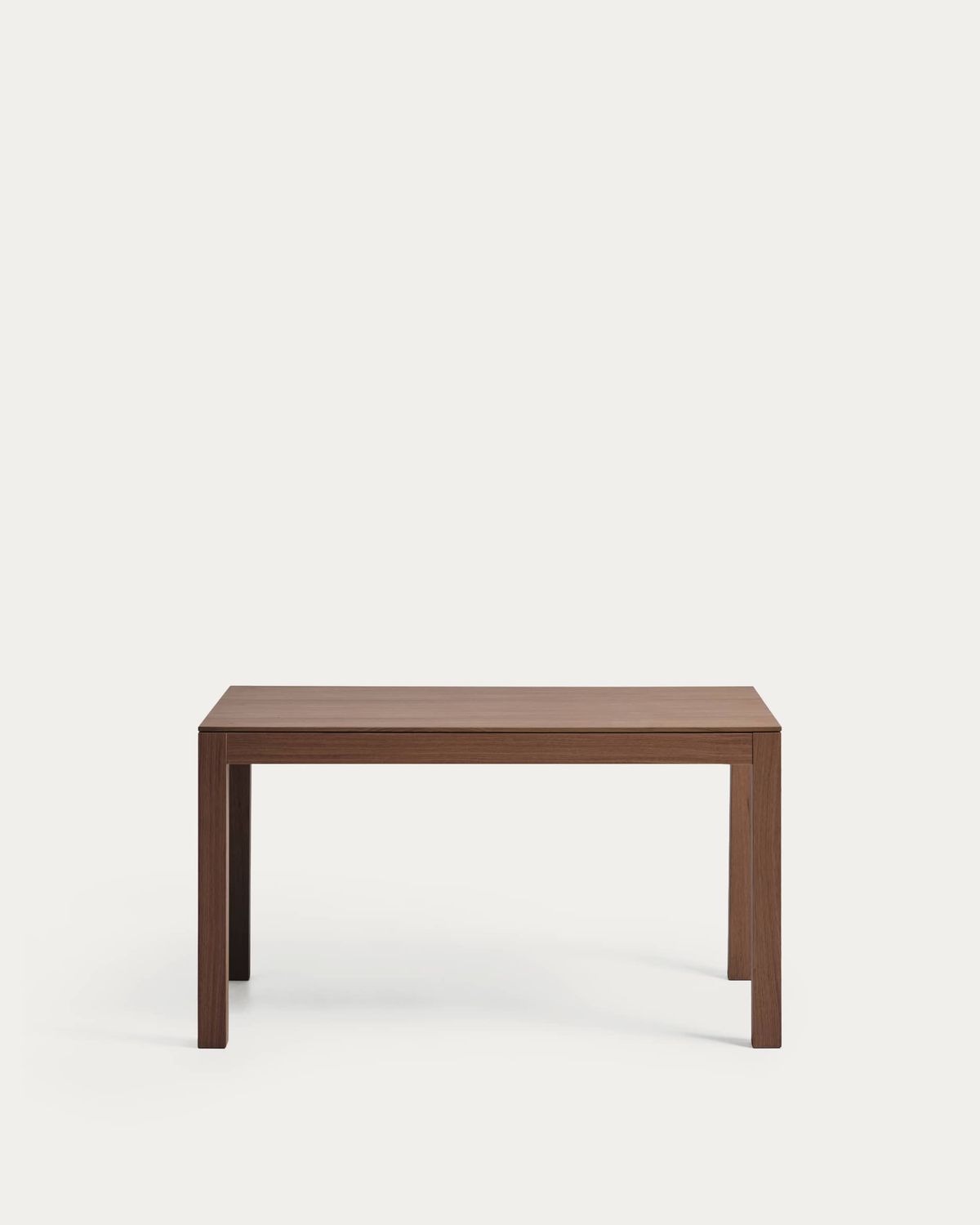 Mesa extensible Narevi en chapa de roble con acabado nogal 170 (230) x 80 cm
