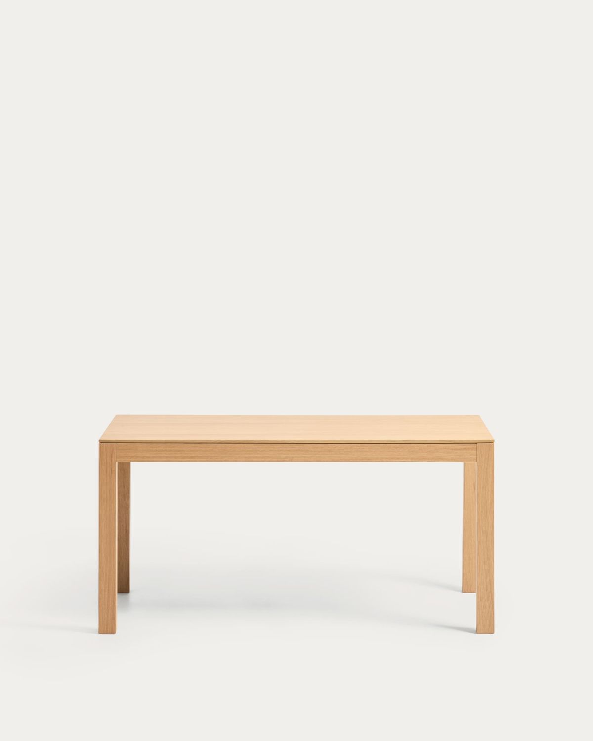 Mesa extensible Narevi en chapa de roble con acabado natural 210 (270) x 100 cm