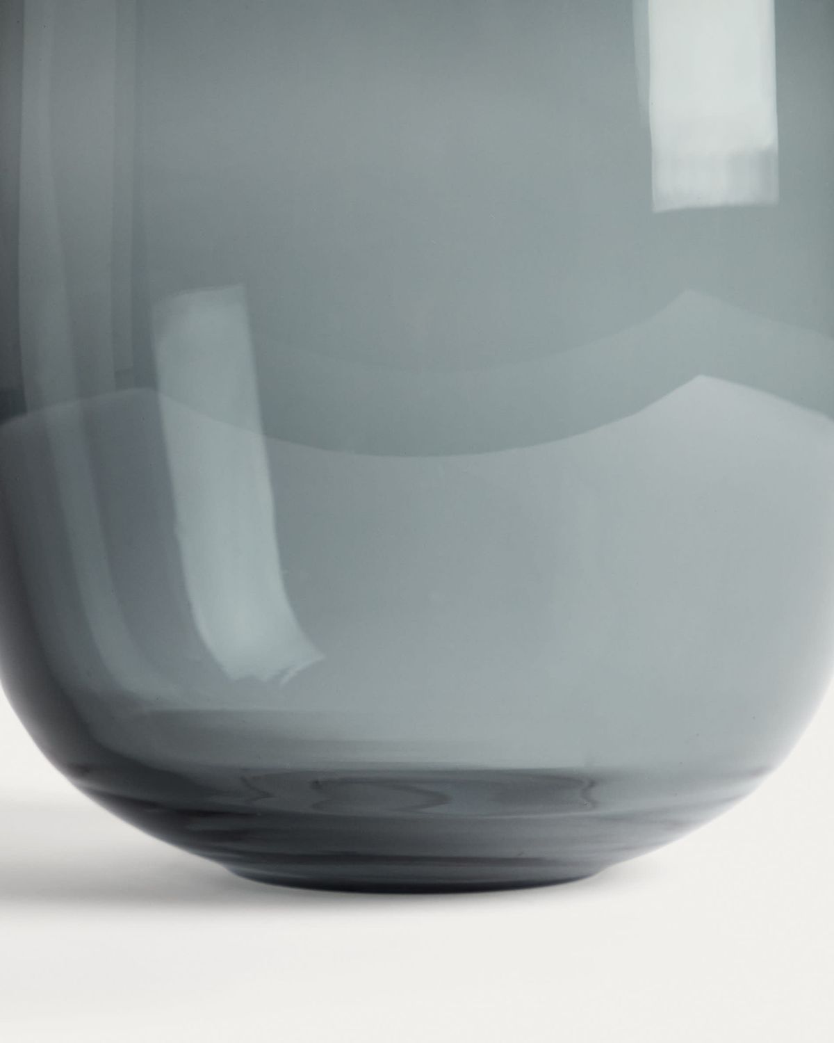Centro de mesa Sirau de vidrio gris Ø24 cm