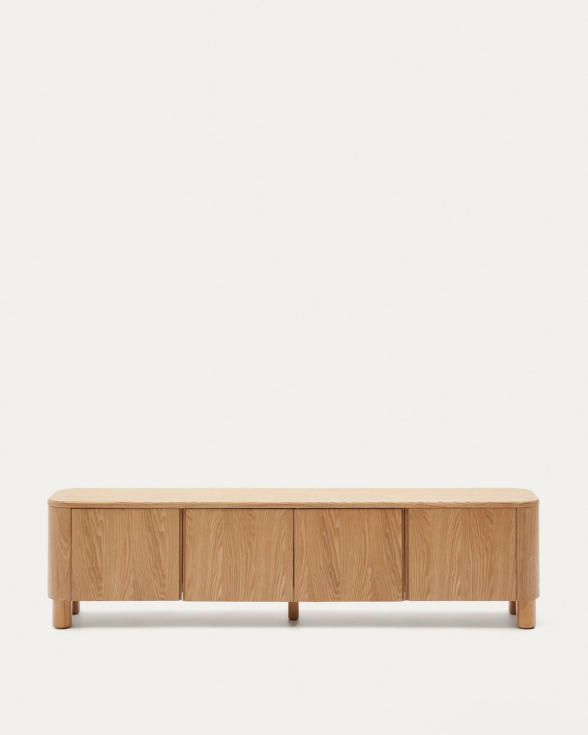Mueble TV Salaya de madera contrachapada de fresno FSC Mix Credit 200 x 52 cm