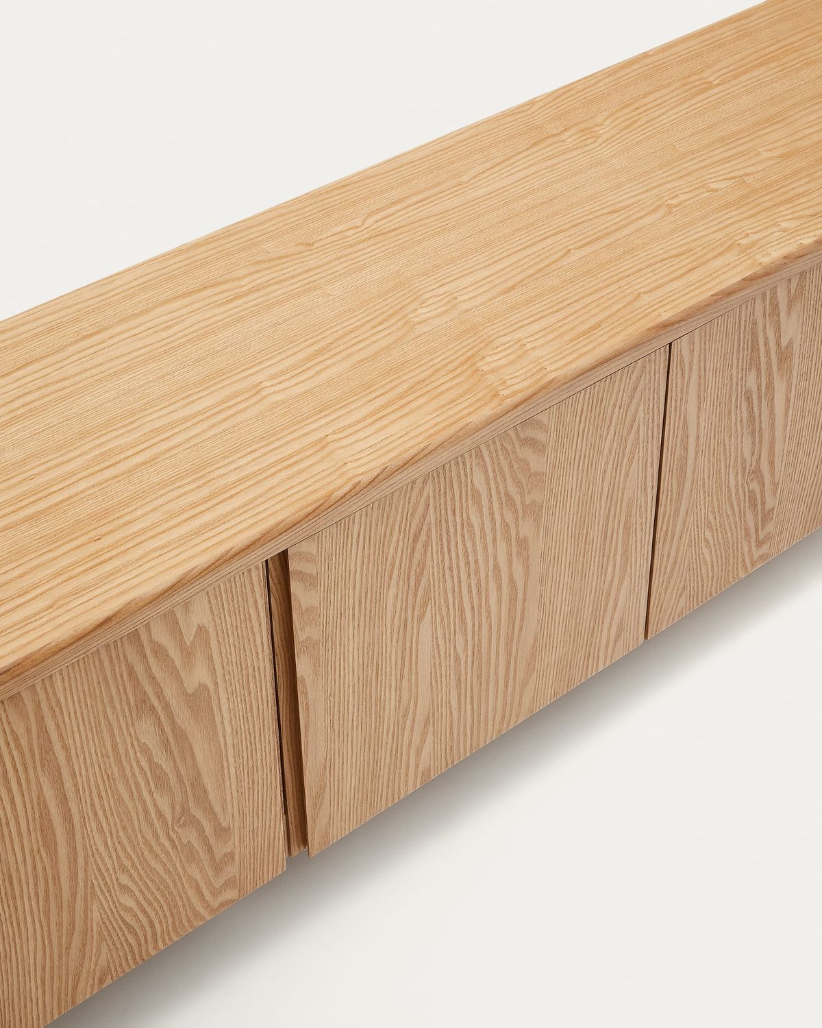 Mueble TV Salaya de madera contrachapada de fresno FSC Mix Credit 200 x 52 cm