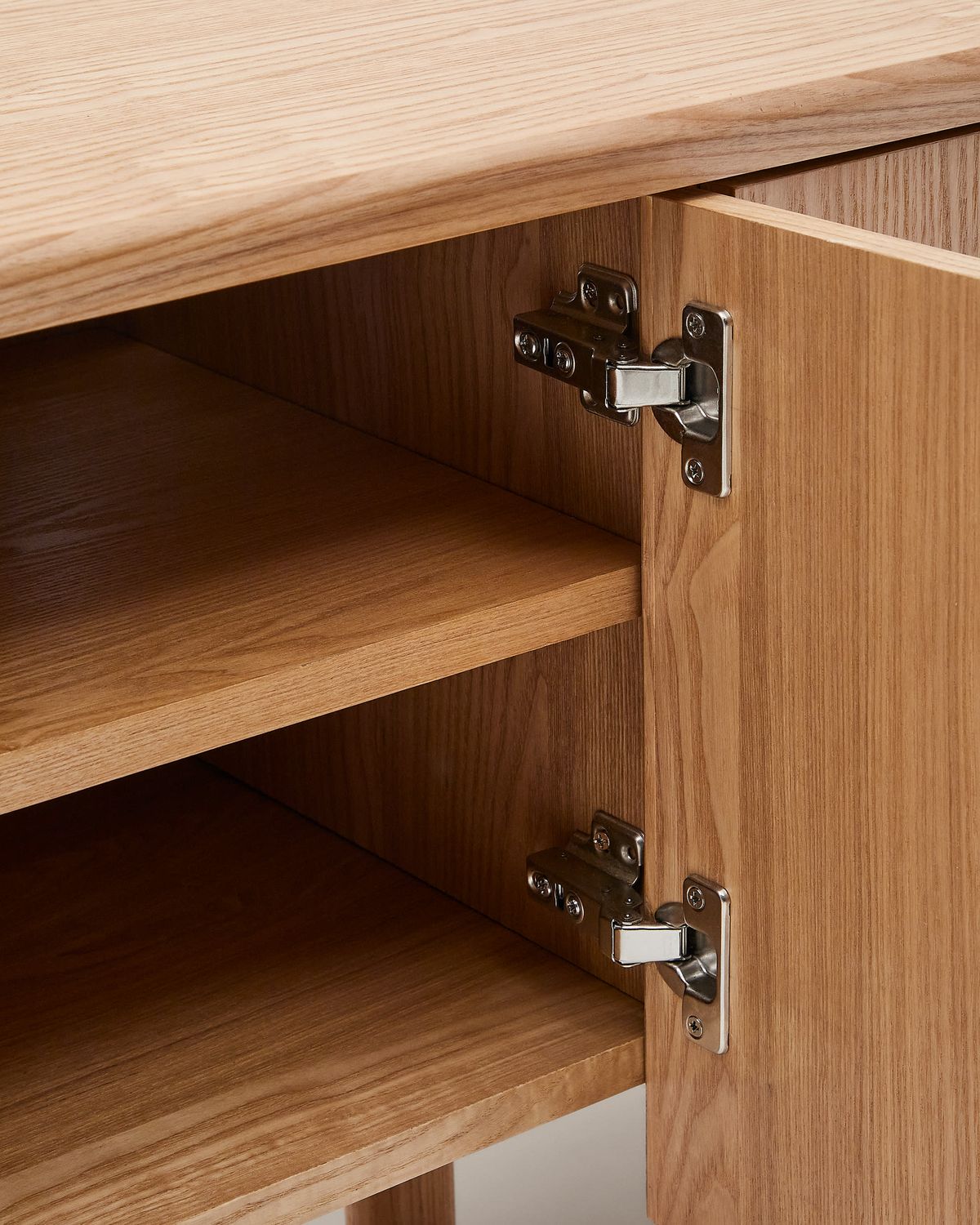 Mueble TV Salaya de madera contrachapada de fresno FSC Mix Credit 200 x 52 cm
