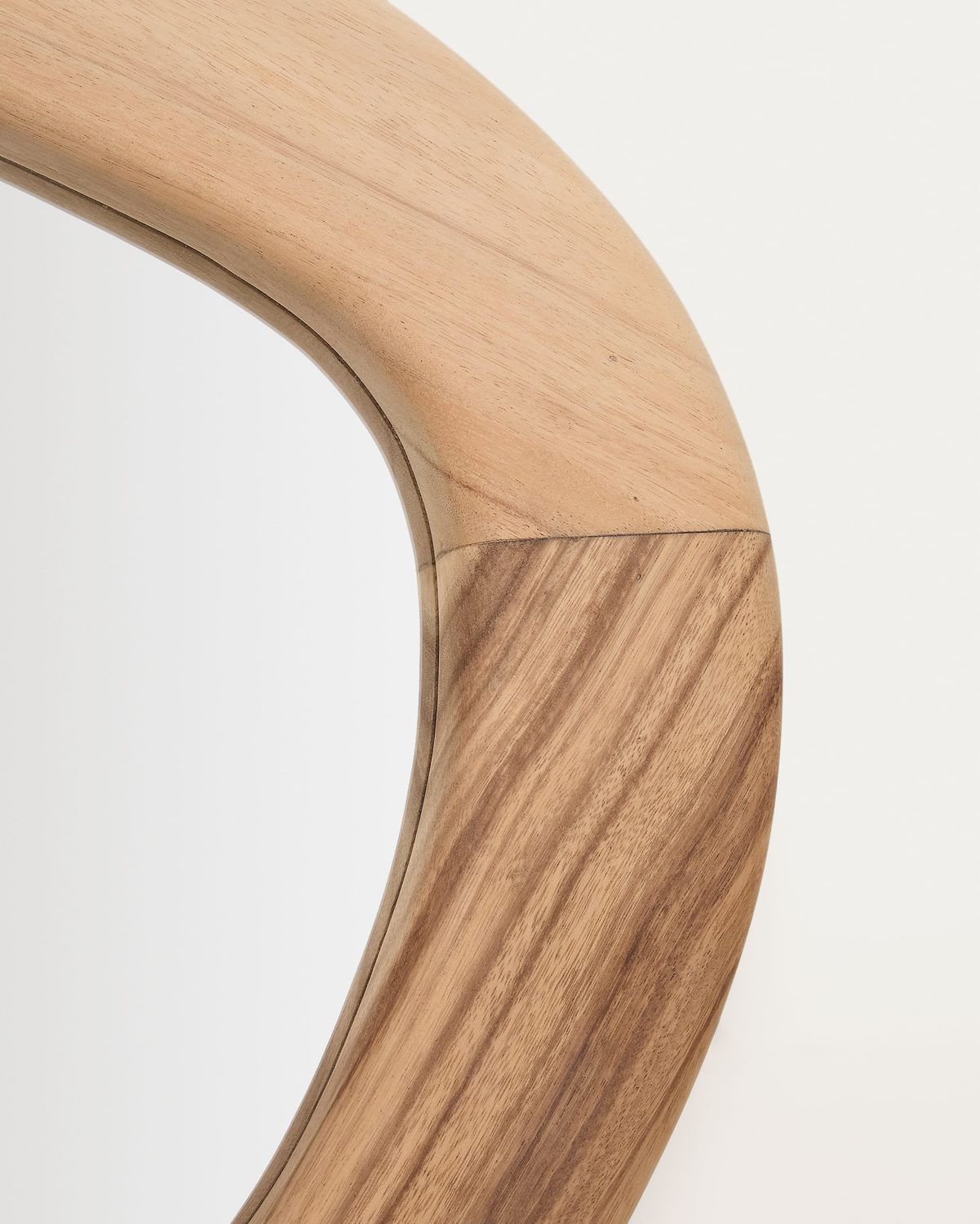 Espejo Selem de madera de mungur con acabado natural 60 x 107 cm