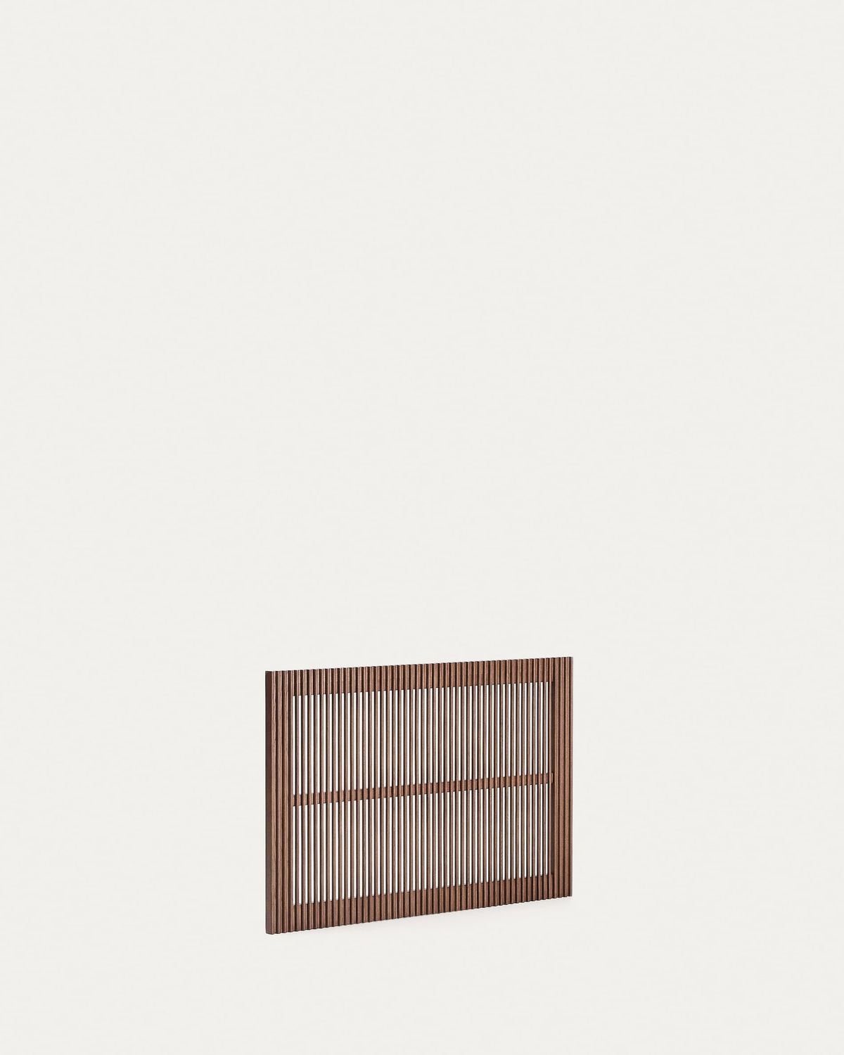 Cabecero Beyla de madera maciza de fresno con acabado tono nogal para cama de hasta 90 cm FSC 100%
