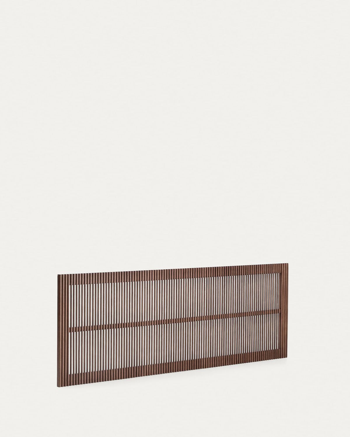 Cabecero Beyla de madera maciza de fresno con acabado tono nogal para cama de hasta 180 cm FSC 100%