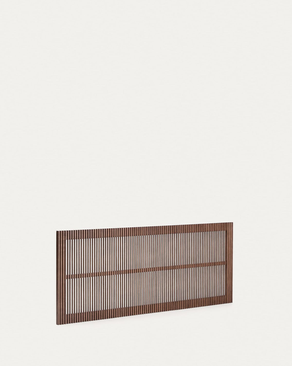 Cabecero Beyla de madera maciza de fresno con acabado tono nogal para cama de hasta 160 cm FSC 100%