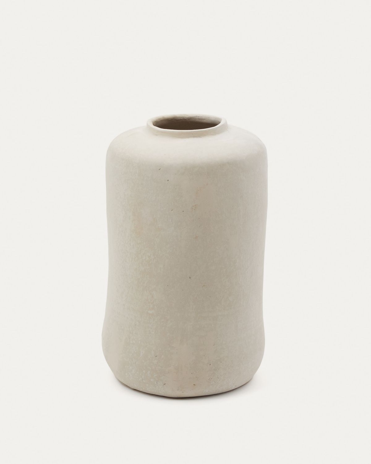 Jarrón Serina de papel maché blanco 34 cm