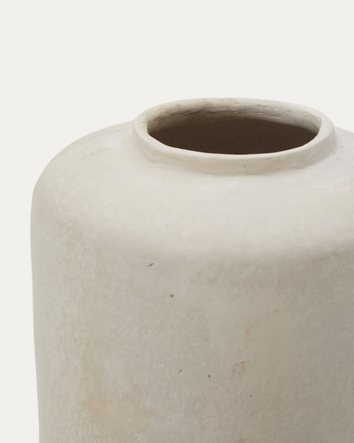Jarrón Serina de papel maché blanco 34 cm