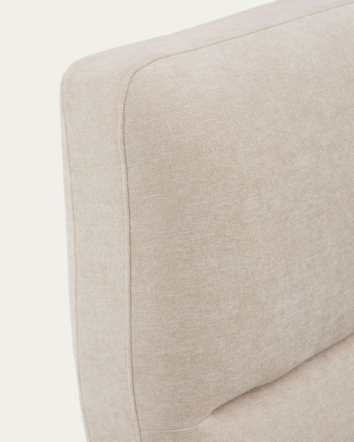 Cama desenfundable con canapé abatible Dafra de chenilla beige para colchón de 180 x 200 cm FSC 100%