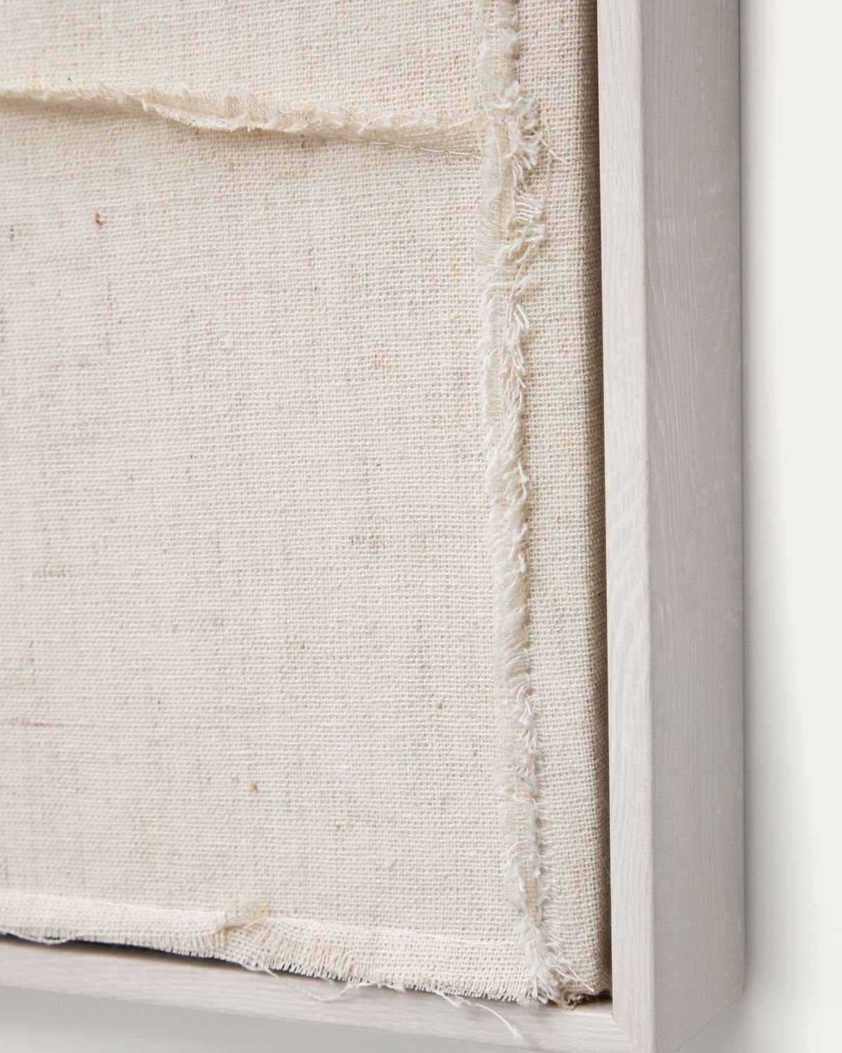 Cuadro Maha blanco con línea vertical 52 x 72 cm
