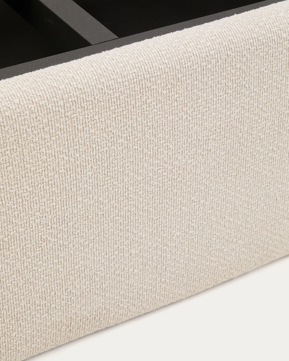 Canapé abatible desenfundable Nelzi chenilla crudo para colchón de 150 x 200 cm FSC 100%