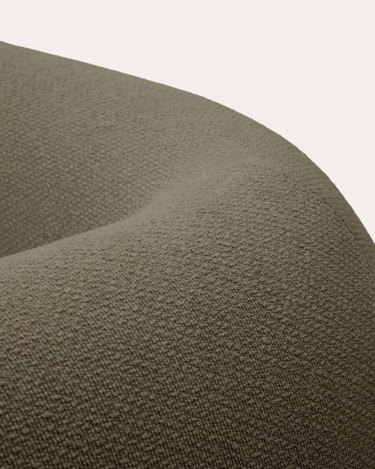 Sofá modular Martina 2 plazas de chenilla con chaise longue derecho verde 230 cm