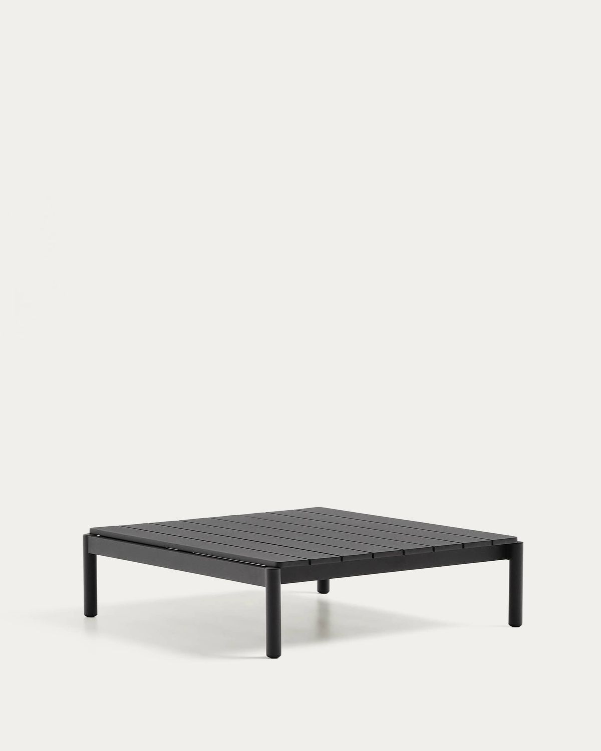 Mesa de centro Sorells de aluminio gris 89 x 91 cm