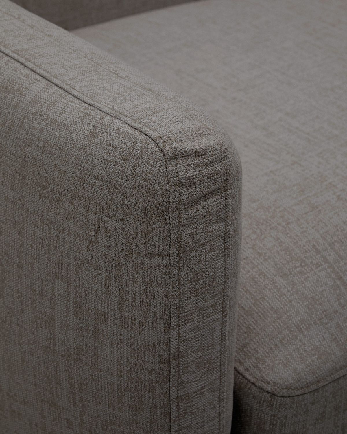 Butaca modular de exterior Sorells con tapizado gris y aluminio gris