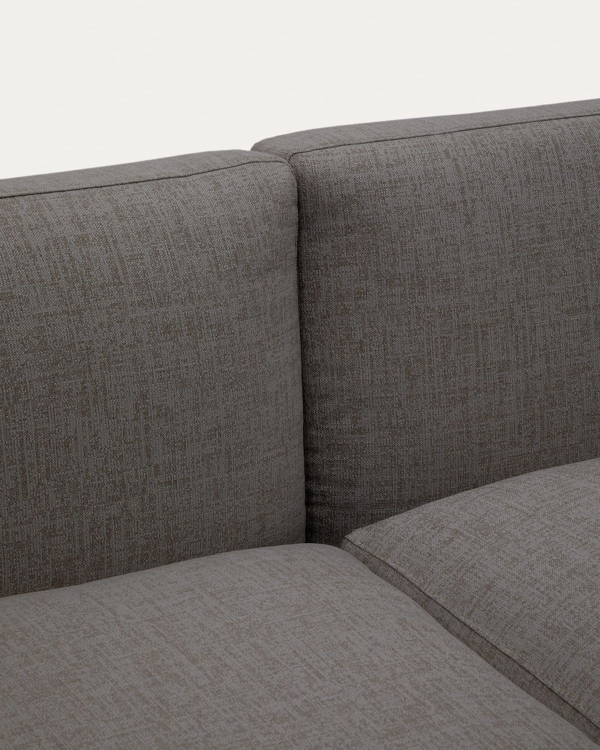 Sofá modular de exterior Sorells 2 plazas con tapizado gris y aluminio gris 201 cm