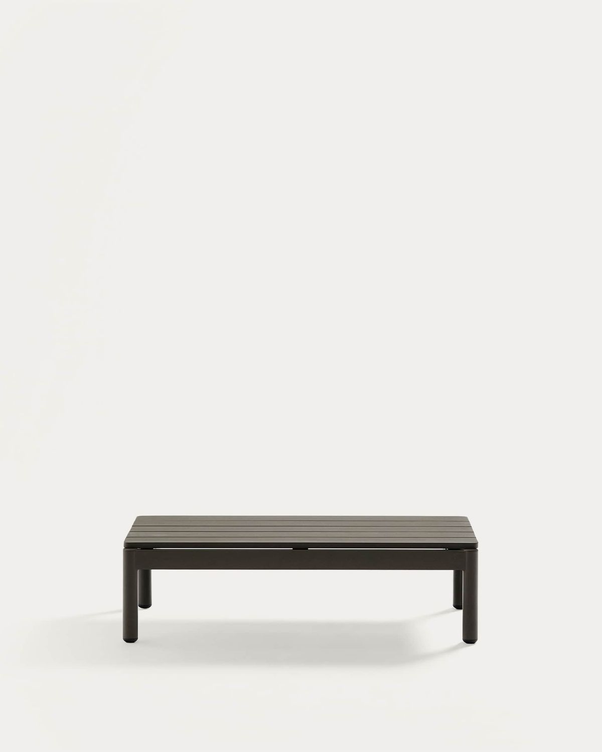 Mesa de centro Sorells de aluminio verde 52,4 x 91 cm