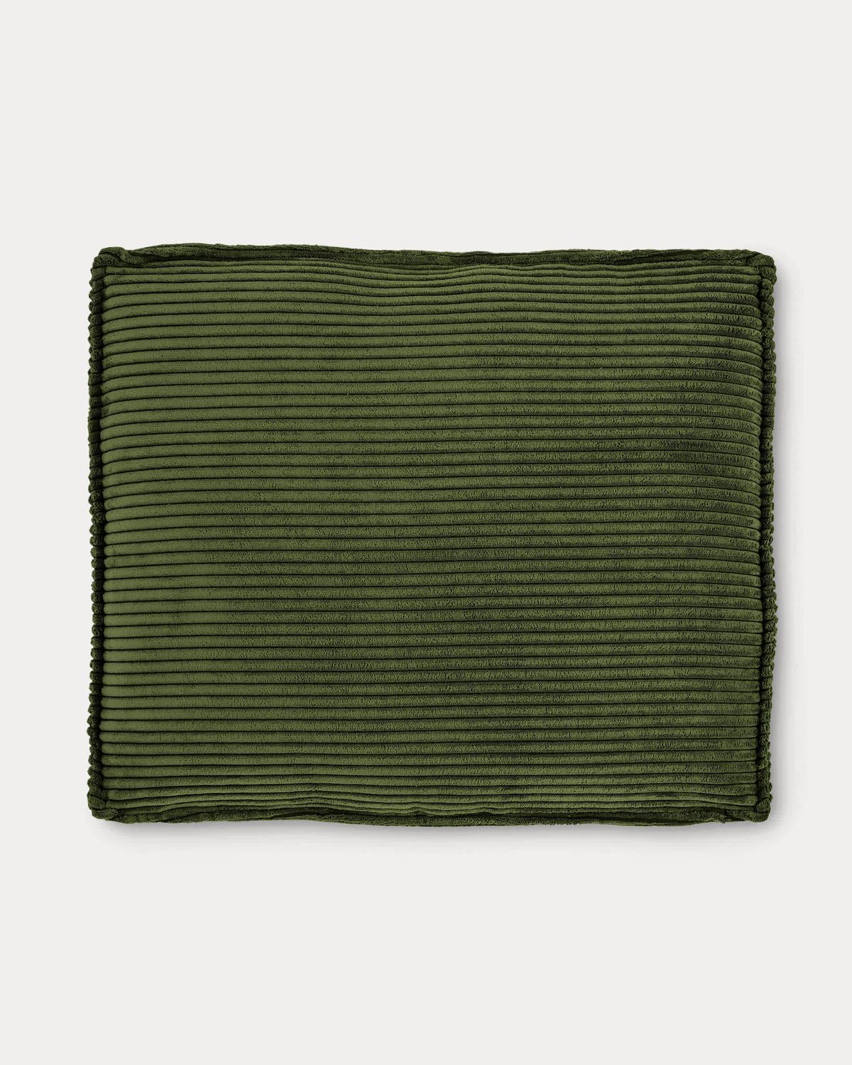 Cojín Blok de pana gruesa verde 50 x 60 cm