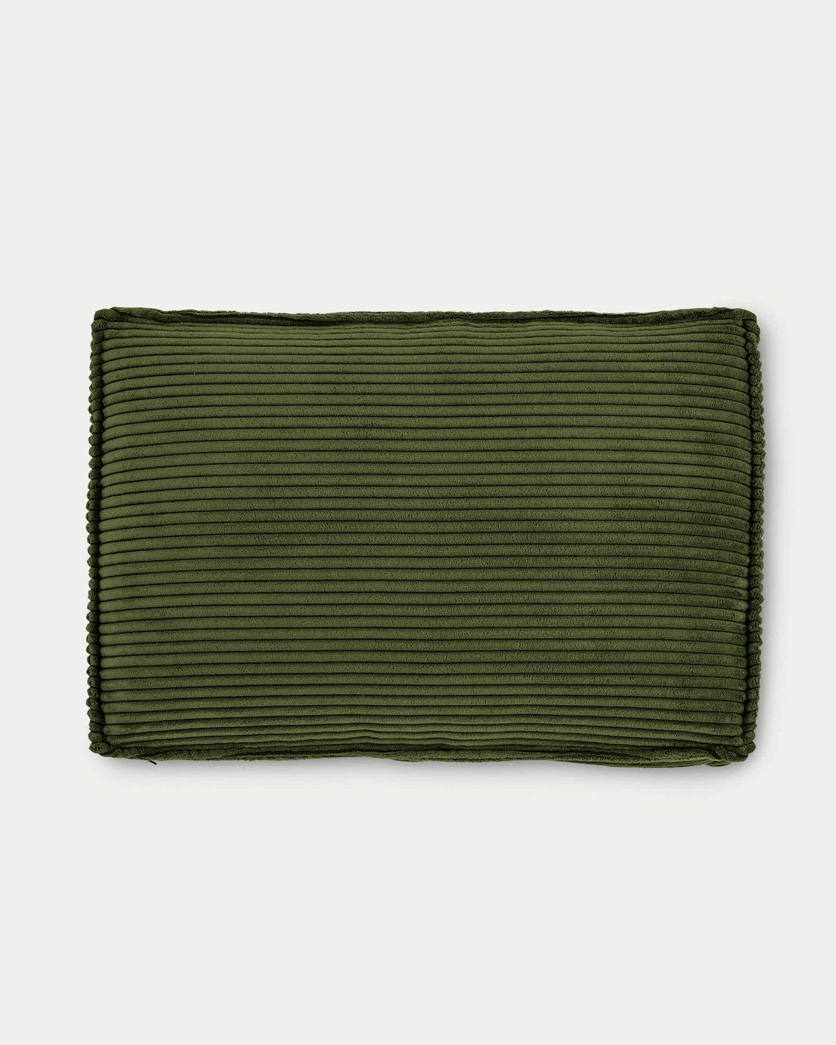 Cojín Blok de pana gruesa verde 40 x 60 cm
