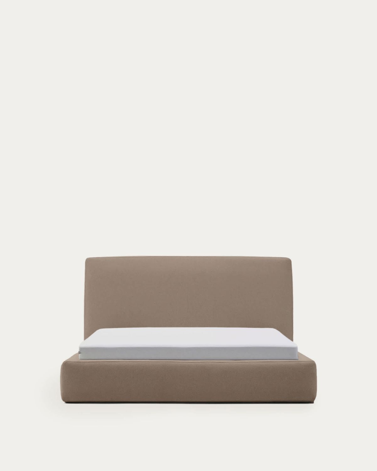 Cama desenfundable Blok marrón para colchón de 160 x 200 cm FSC Mix Credit