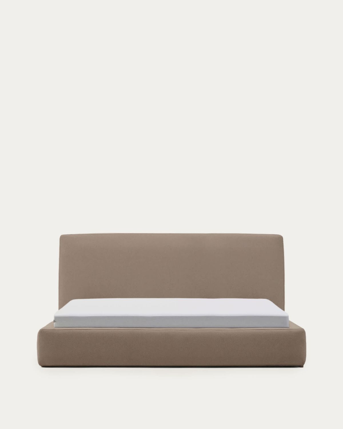 Cama desenfundable Blok marrón para colchón de 180 x 200 cm FSC Mix Credit