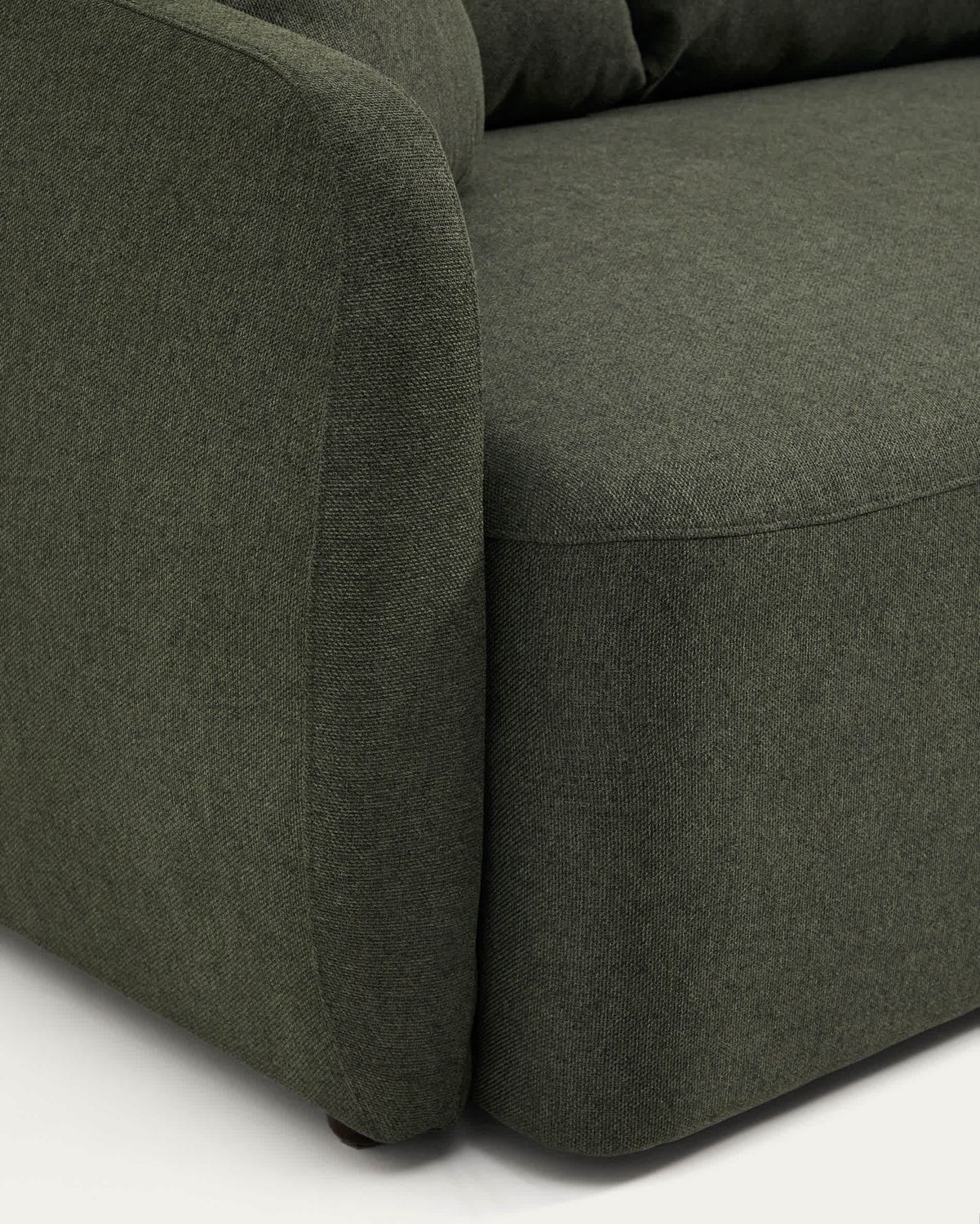 Sofá cama Laira 3 plazas de chenilla verde oscuro 218 cm FSC Mix Credit