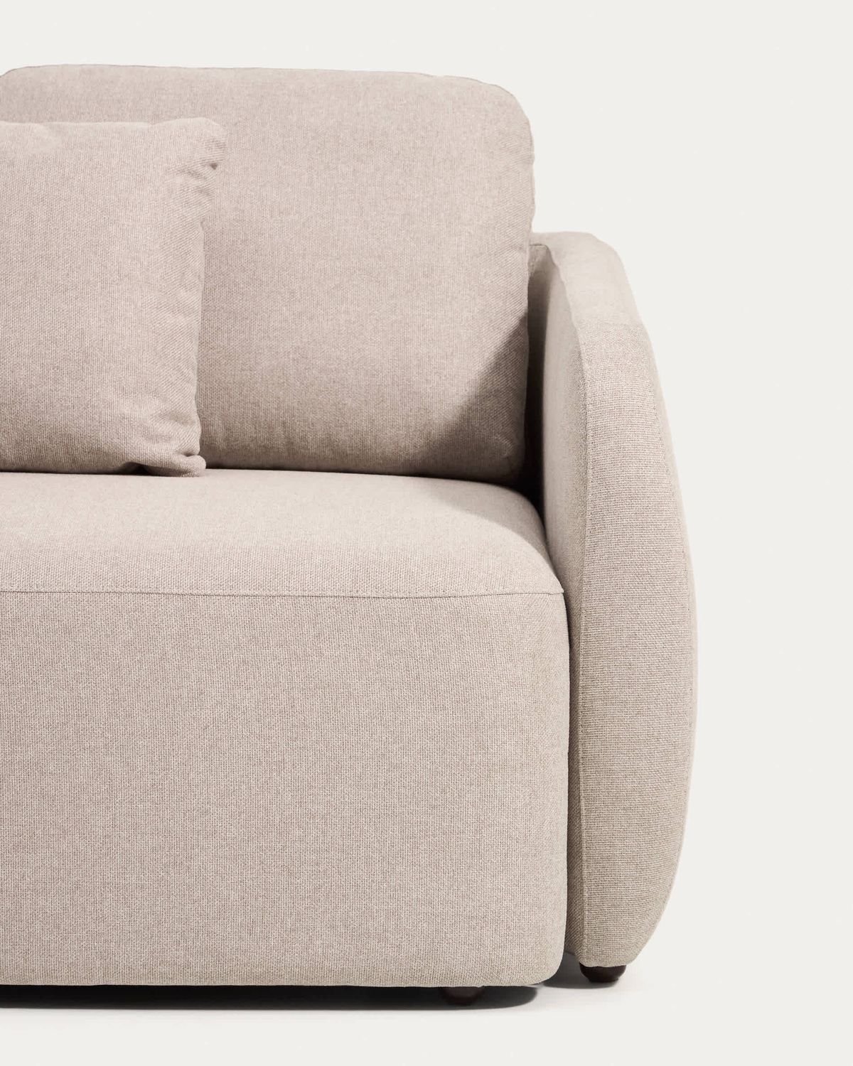 Sofá cama Laira 3 plazas de chenilla beige 218 cm FSC Mix Credit
