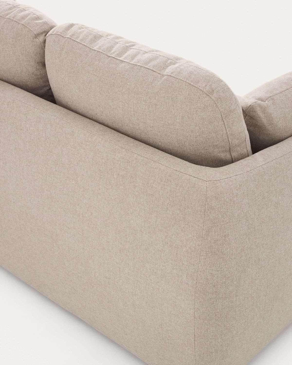 Sofá cama Laira 3 plazas de chenilla beige 218 cm FSC Mix Credit