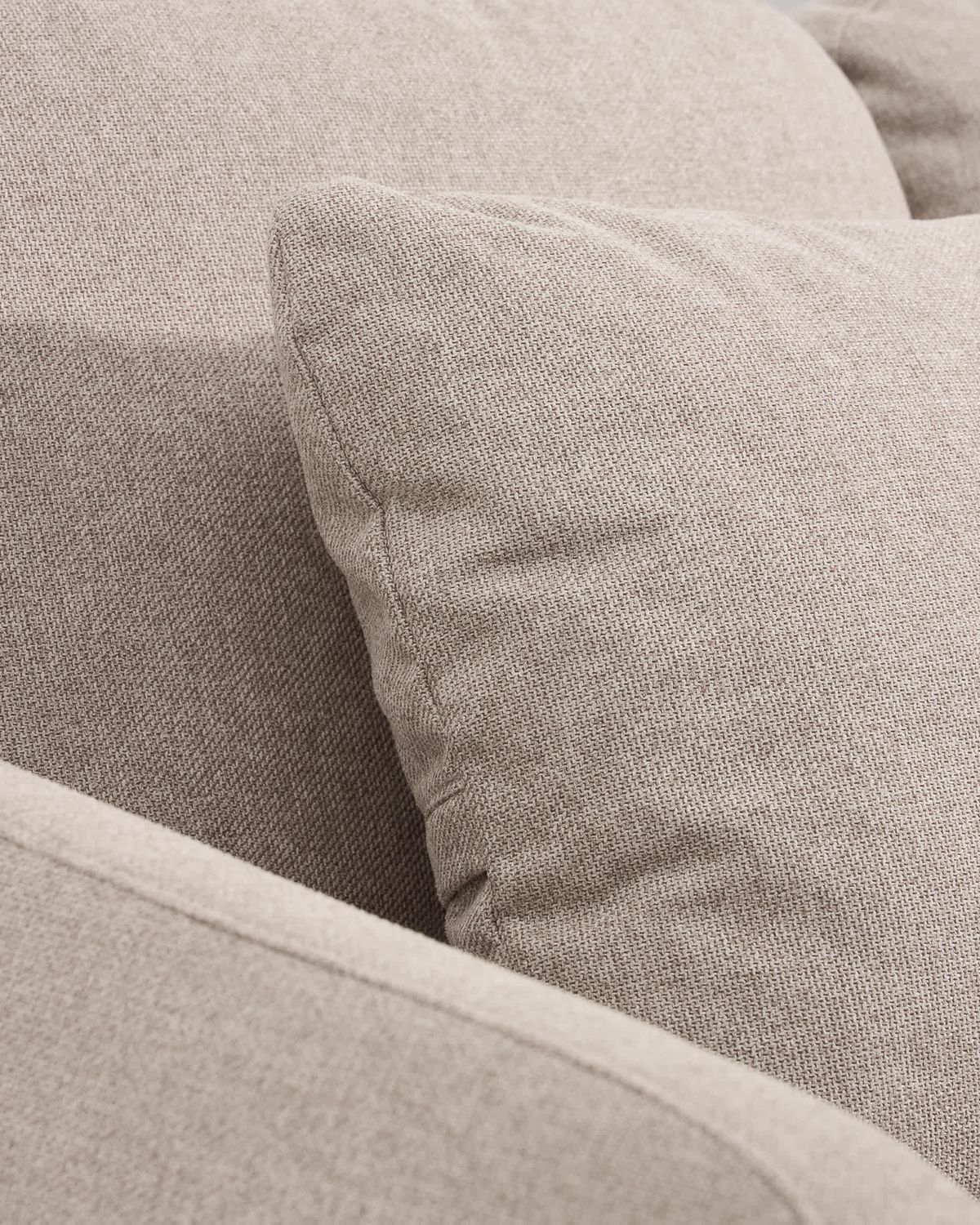 Sofá cama Laira 3 plazas de chenilla beige 218 cm FSC Mix Credit