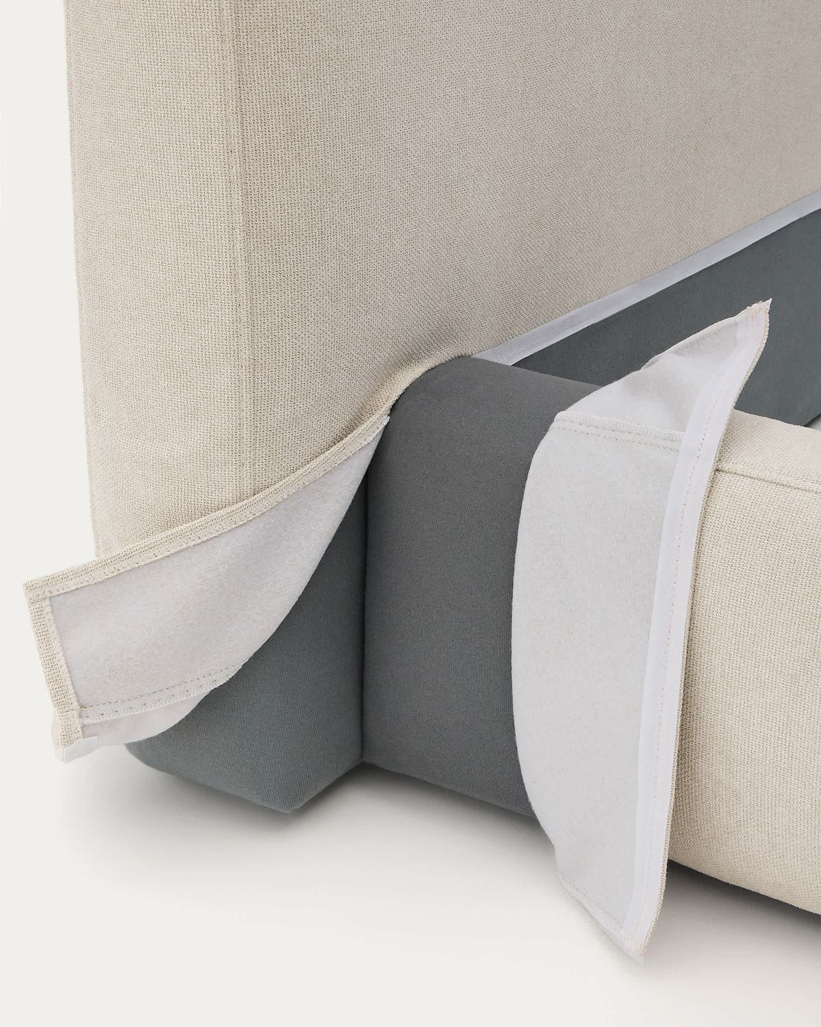 Funda para cama Blok beige para colchón de 180 x 200 cm