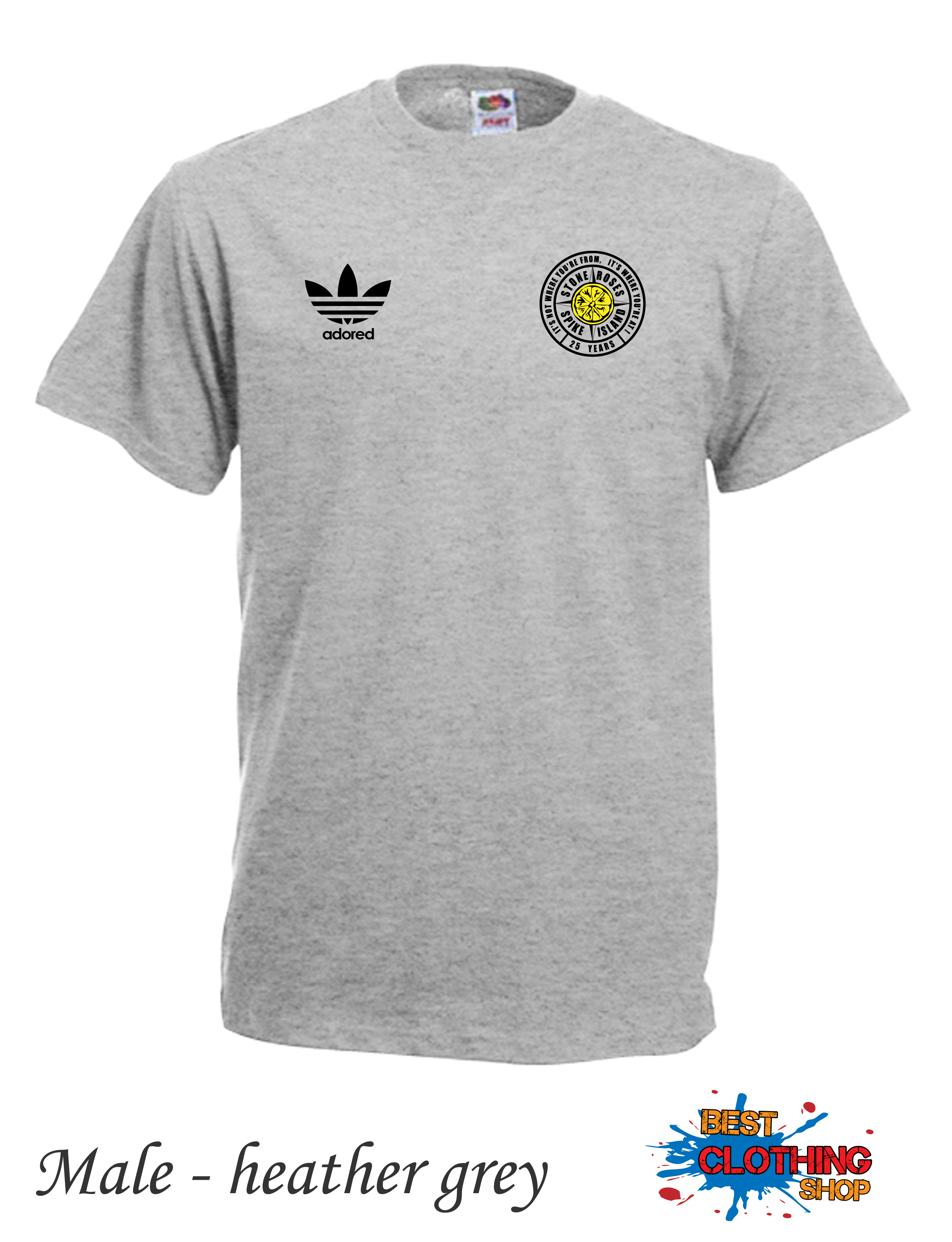 stone roses adidas t shirt