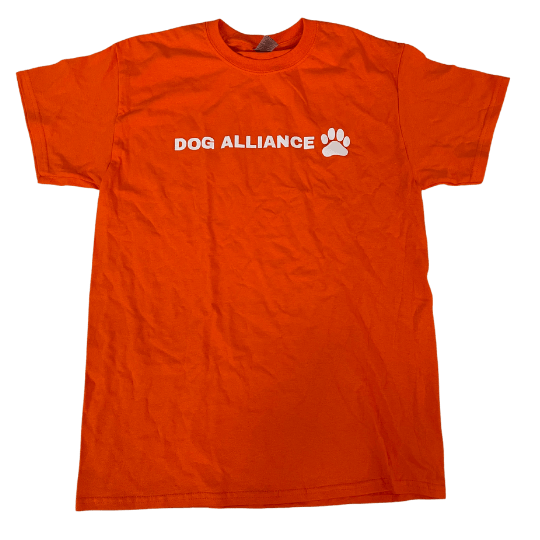 Dog Alliance Logo Cotton T-Shirt Orange