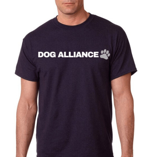 Dog Alliance Logo Cotton T-Shirt Blackberry